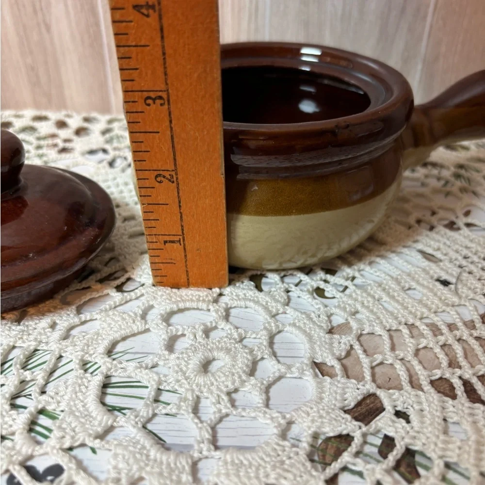 Stoneware Chili French Onion Soup Bowl with Lid And Handle